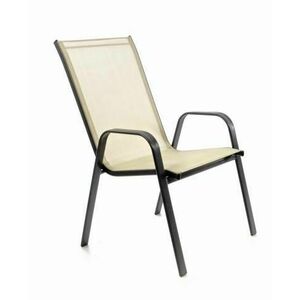GARTHEN Kerti szék rakásolható krém kép