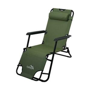 Összecsukható állítható szék zöld/fekete kép