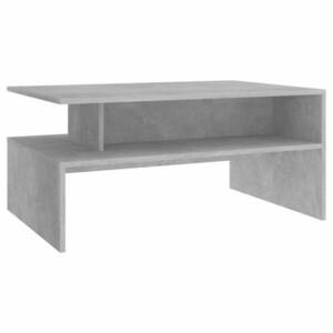 vidaXL betonszürke forgácslap dohányzóasztal 90 x 60 x 42, 5 cm kép
