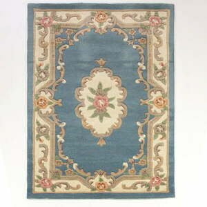 Aubusson kék gyapjú szőnyeg, 120 x 180 cm - Flair Rugs kép