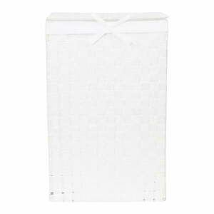 Laundry Basket Linen fehér, fedeles szennyeskosár, magasság 60 cm - Compactor kép
