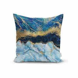 Marble With Blue párnahuzat, 45 x 45 cm - Minimalist Cushion Covers kép