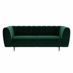 Shel sötétzöld bársony kanapé , 210 cm - Ghado kép