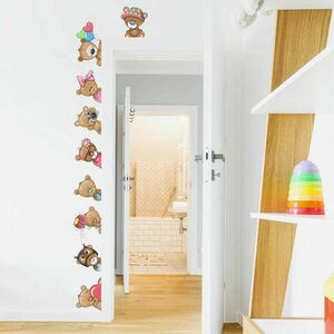 Gyerekszoba falmatrica - Medvék az ajtó körül kép