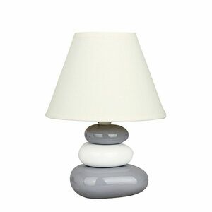 Salem asztali lámpa, fehér-szürke, kép