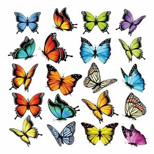 Butterflies öntapadó dekoráció, 30 x 30 cm kép