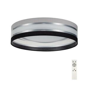 LED Dimmelhető mennyezeti lámpa SMART CORAL LED/24W/230V fekete/szürke + távirányító kép