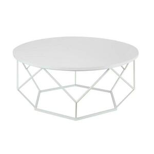 HowHomely Kávésasztal DIAMOND 41, 5x90 cm fehér kép