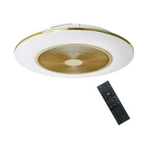 LED Dimmelhető mennyezeti lámpa látorral ARIA LED/38W/230V arany + távirányító kép