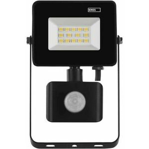 EMOS LED reflektor SIMPO mozgásérzékelővel, 10, 5 W, fekete, semleges fehér kép