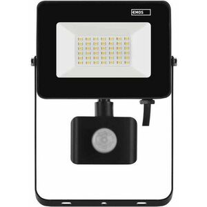 EMOS LED-es reflektor SIMPO mozgásérzékelővel, 30 W, fekete, semleges fehér kép