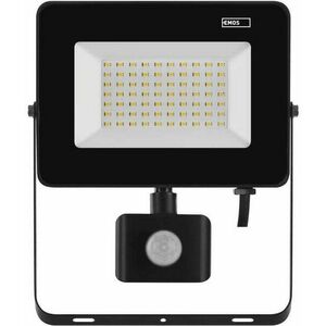 EMOS LED reflektor SIMPO mozgásérzékelővel, 50 W, fekete, semleges fehér kép