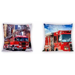 FARO kétoldalas párnahuzat Tűzoltók, 40×40 cm kép