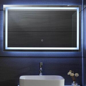 AQUAMARIN Fürdőszobatükör LED világítás 100 x 60 cm kép