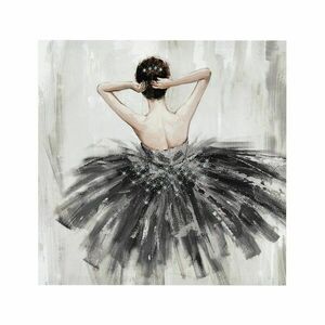 Falikép, 48x48 cm barna hajú balerina - BALLERINE - Butopêa kép