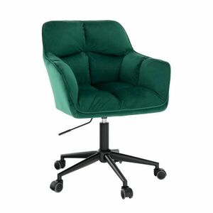 Steppelt bársony irodai szék, sötétzöld - BOCA - Butopêa kép