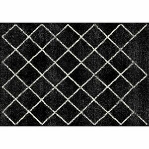 Kocka mintás szőnyeg, 100x150 cm, fekete - MARELLE - Butopêa kép