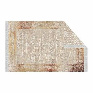 Bézs mintás kétoldalas szőnyeg, 80x150 cm, krémszínű-barna - SAHARA - Butopêa kép