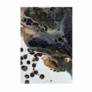 Poszter, absztrakt, keret nélkül, 40x60 cm, barna - METEORE - Butopêa kép