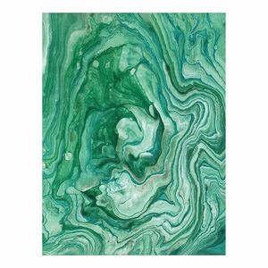 Poszter, absztrakt, keret nélkül, 30x40 cm, zöld - ALCALI - Butopêa kép