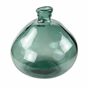 Kerek üveg váza, újrahasznosított üvegből, 33 cm, zöld - BULLE DE SAVON - Butopêa kép