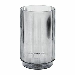 Bordázott üveg váza, szürke - ORAGE - Butopêa kép