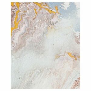 Poszter, fluid art, keret nélkül, 40x50 cm, krémszínű - NEBULEUSE - Butopêa kép