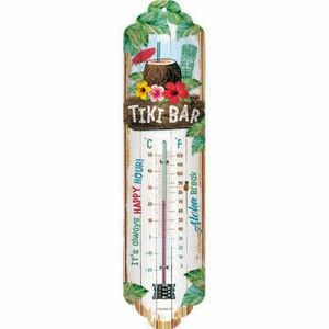 Tiki Bar - Fém Hőmérő kép