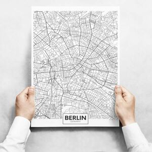 Fali dekoráció - Map Of Berlin kép