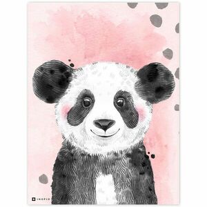 Falikép - Színes panda kép