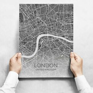 Fali dekoráció - Map Of London kép