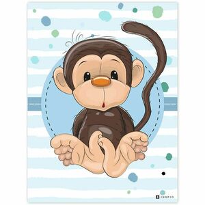 Dekortábla - Cuki majom kép