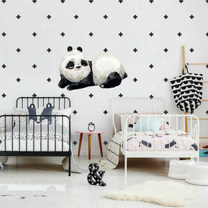 Skandináv stílusú pandás falmatrica kép