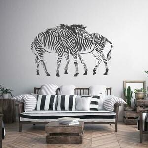 Állatos falmatrica - Ölelkező zebrák kép