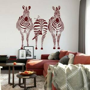 Fali matrica - Három zebra kép