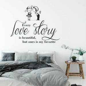 Idézetes falmatrica - Love story kép