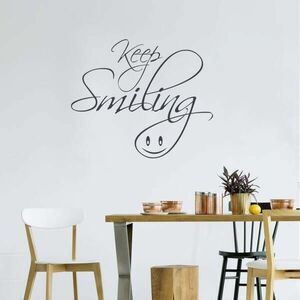 Idézetes falmatrica - Keep smiling kép
