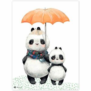 Gyerekszoba dekoráció - Két panda maci kép