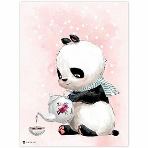 Rózsaszín panda maci dekoráció kép