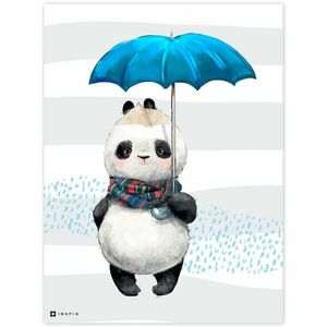 Képek babaszobába - Panda maci esernyővel kép