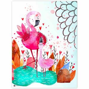 Képek falra - Rózsaszín flamingók kép