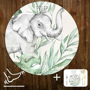 INSPIO szőnyeg babaszobába - Elefánt a SAFARI kollekcióból kép