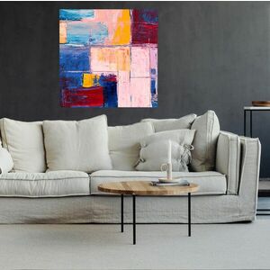 Falmatrica nappaliba - Absztrakt festmény kép