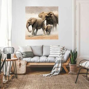 Falmatrica állatos motívummal - Elefántok kép