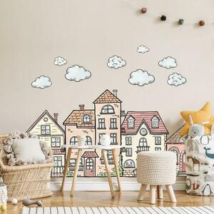 Falmatricák gyerekeknek - Akvarell házikók kép