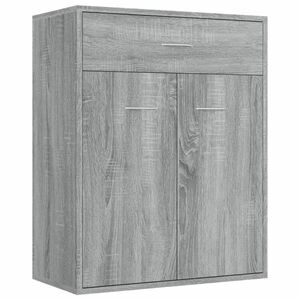 vidaXL szürke sonoma színű szerelt fa tálalószekrény 60 x 30 x 75 cm kép