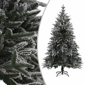 vidaXL PVC műkarácsonyfa pelyhes hóval 150 cm kép