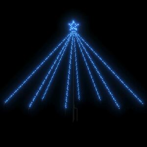 vidaXL kül- és beltéri karácsonyi kék favilágítás 400 LED-del 2, 5 m kép