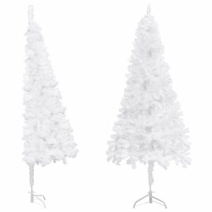 vidaXL fehér PVC sarok műkarácsonyfa 150 cm kép