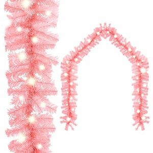 vidaXL rózsaszín LED-es karácsonyi füzér 5 m kép
